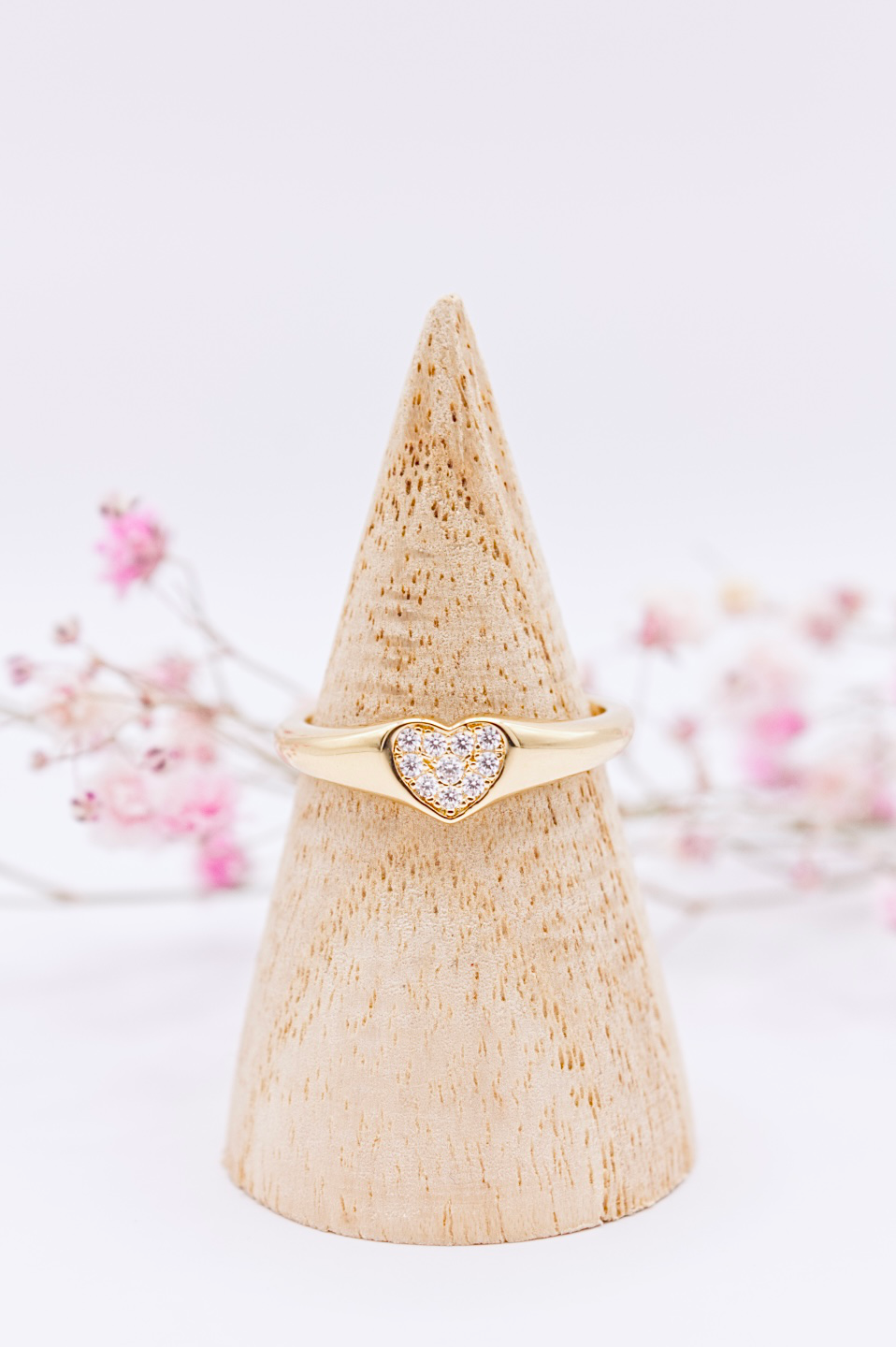 Chevalière Be Mine (Cœur serti)