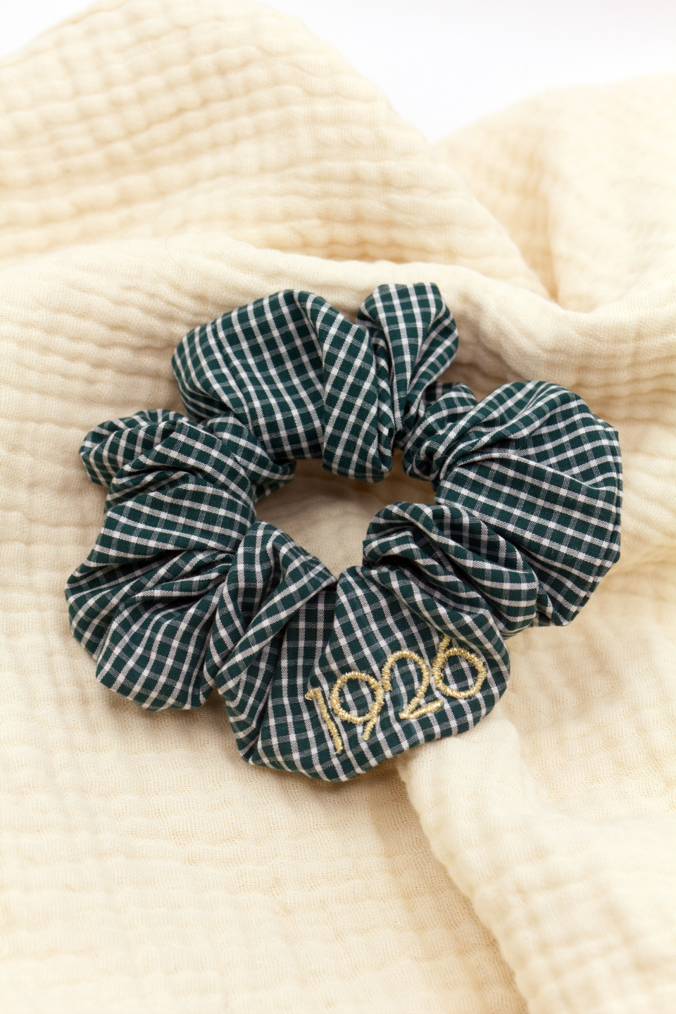 Chouchou Carreaux verts